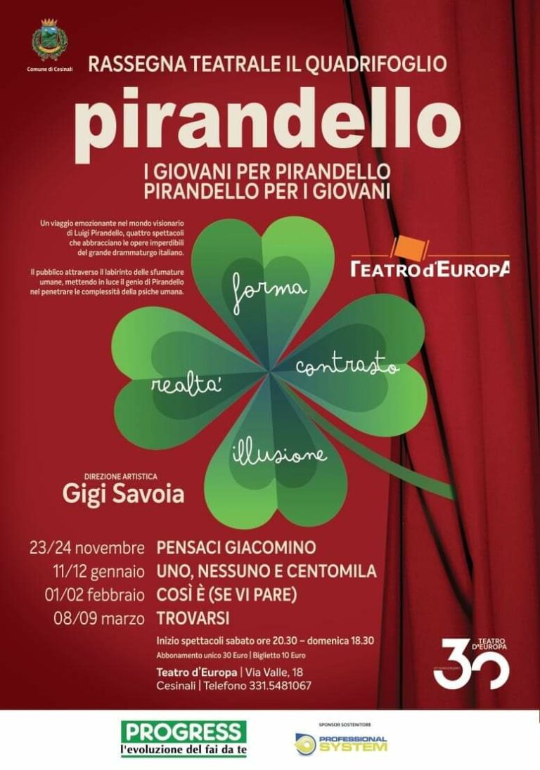 Teatro d’Europa. Campagna abbonamenti per “Il Quadrifoglio”