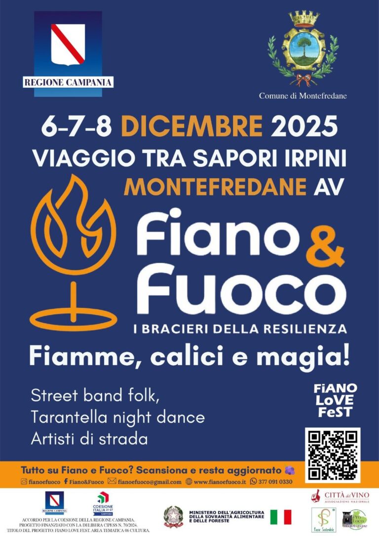 A Montefredane “Fiano & Fuoco – I bracieri della resilienza”