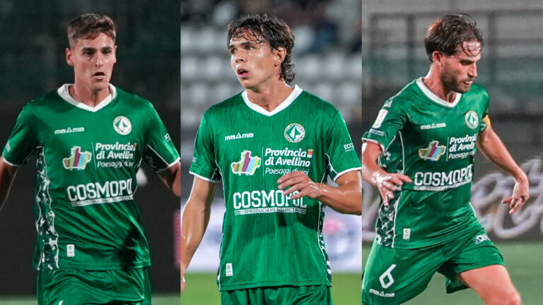 Avellino, Palmiero-Palumbo-Faticanti: tre uomini e una maglia Avellino