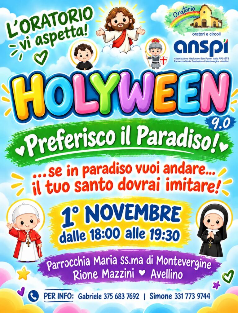 Avellino. Torna Holyween al Rione Mazzini: la Festa dei Santi che illumina il quartiere